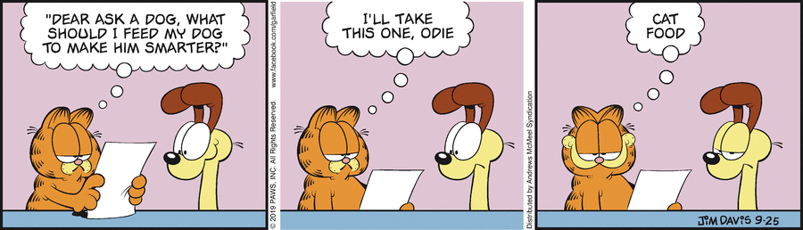 Garfield, September 25, 2019