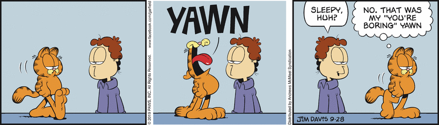 Garfield, September 28, 2019