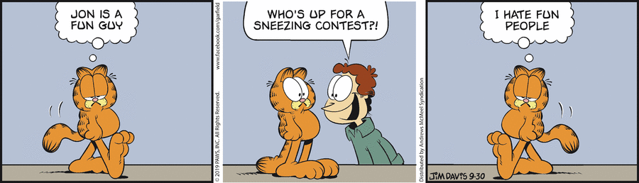 Garfield, September 30, 2019