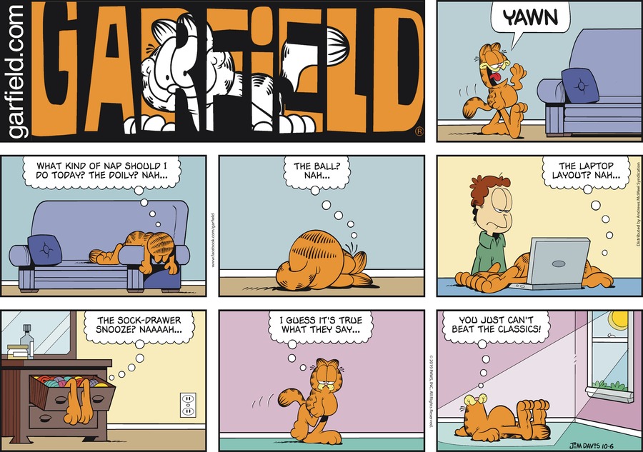 Garfield, October 6, 2019
