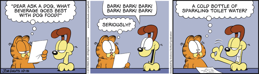 Garfield, October 16, 2019