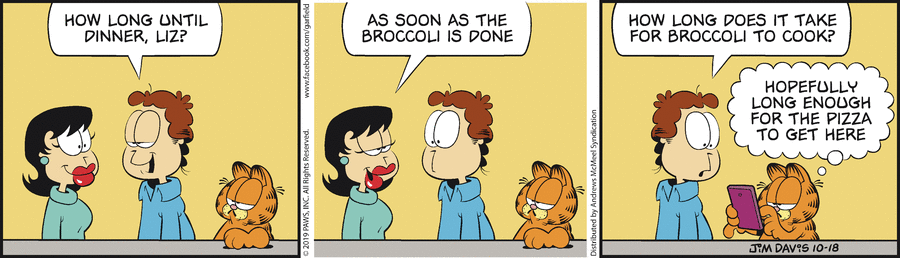 Garfield, October 18, 2019