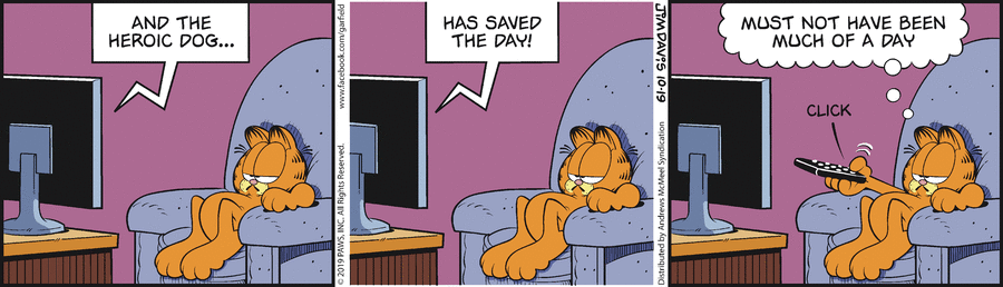 Garfield, October 19, 2019