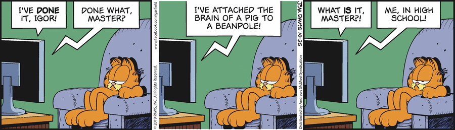 Garfield, October 25, 2019