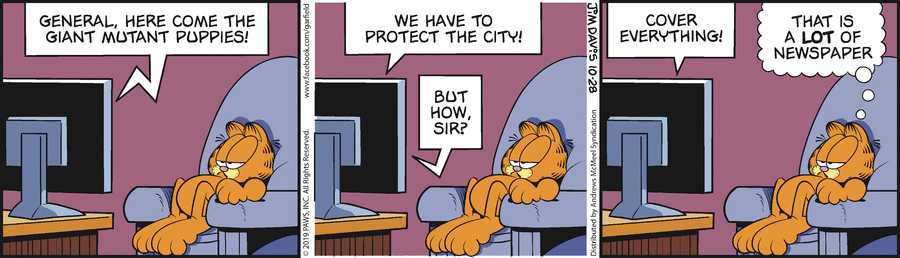 Garfield, October 28, 2019