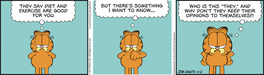 Garfield, November 2, 2019