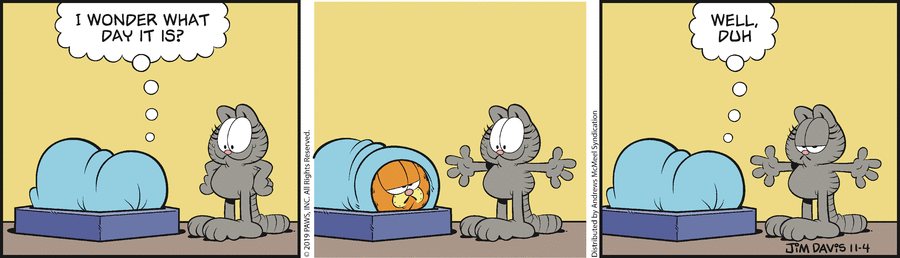 Garfield, November 4, 2019