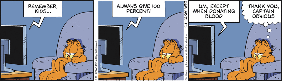 Garfield, November 5, 2019