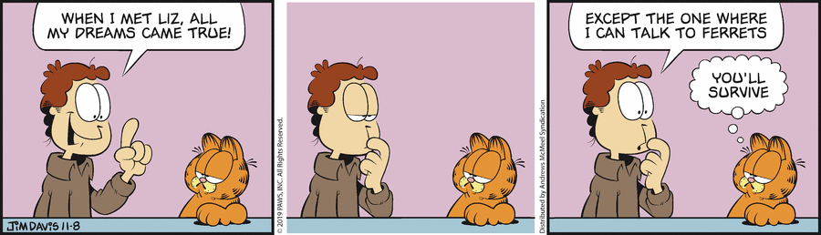 Garfield, November 8, 2019