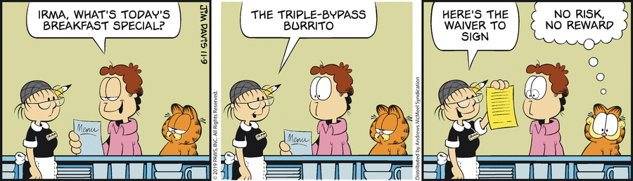 Garfield, November 9, 2019