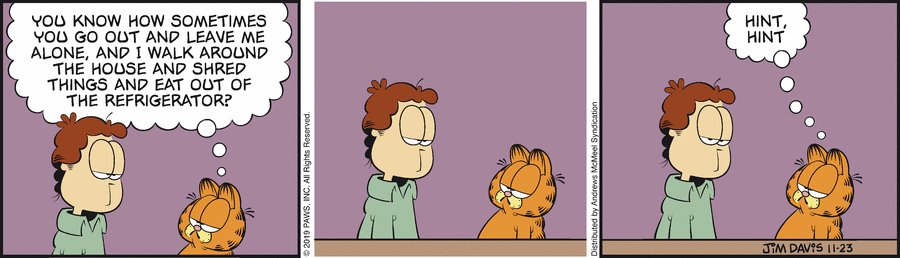 Garfield, November 23, 2019