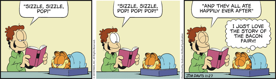 Garfield comic strip for Wednesday, November 27, 2019