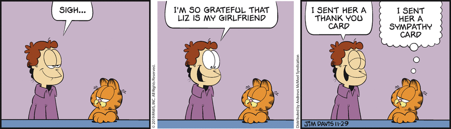 Garfield, November 29, 2019