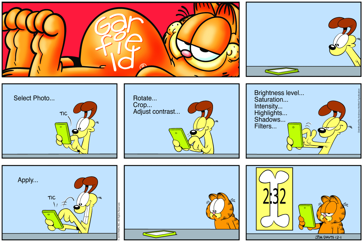 Garfield, December 1, 2019