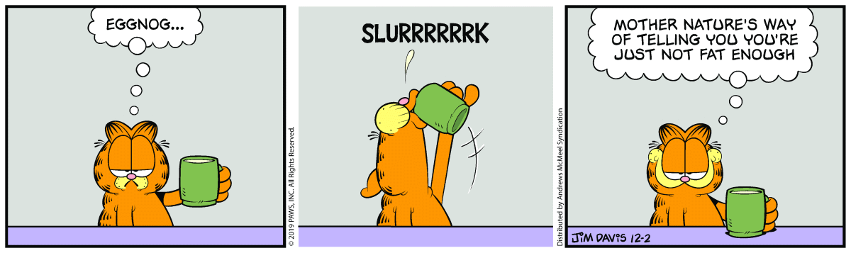 Garfield, December 2, 2019