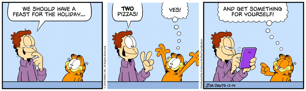 Garfield, December 14, 2019