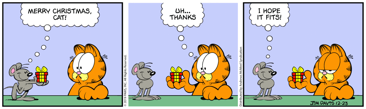 Garfield, December 23, 2019