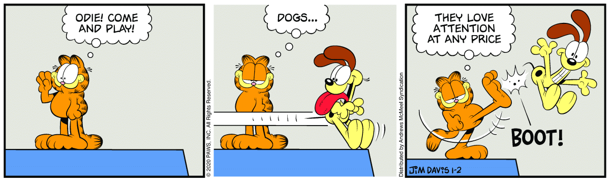 Garfield, January 2, 2020