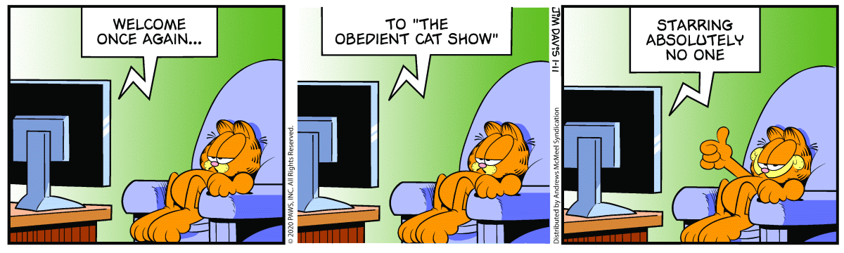 Garfield, January 11, 2020