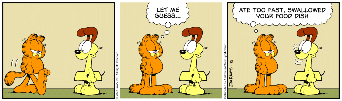 Garfield, January 15, 2020