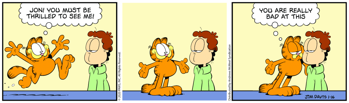 Garfield, January 16, 2020