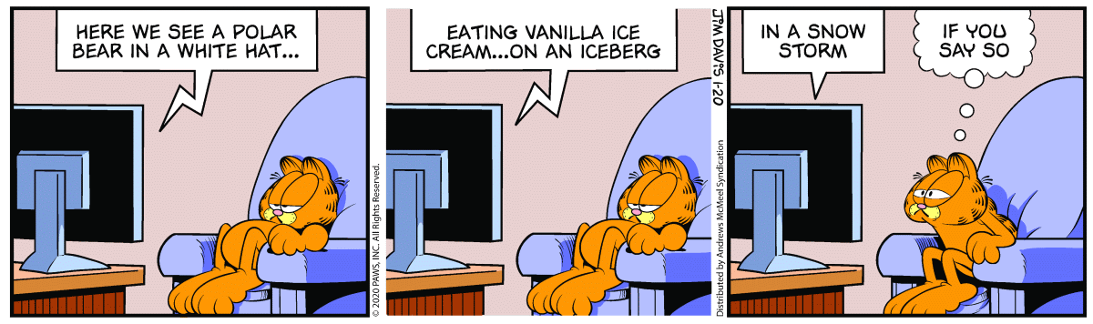 Garfield, January 20, 2020