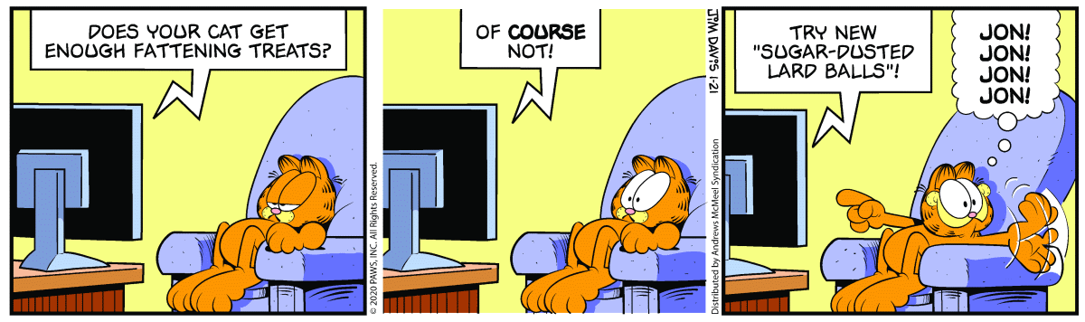Garfield, January 21, 2020