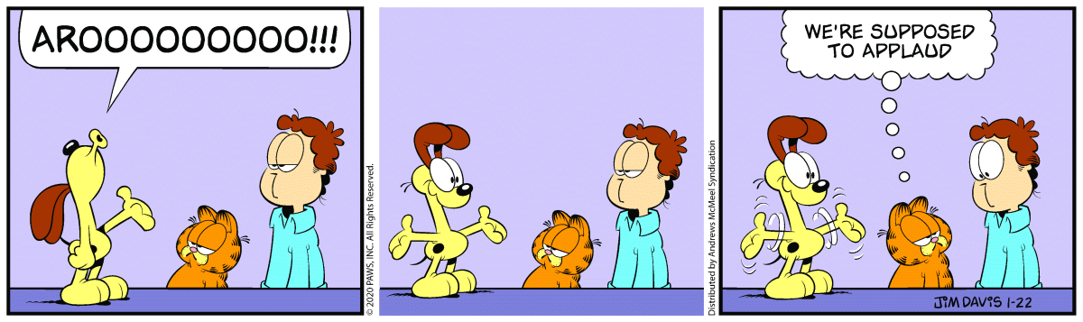 Garfield, January 22, 2020