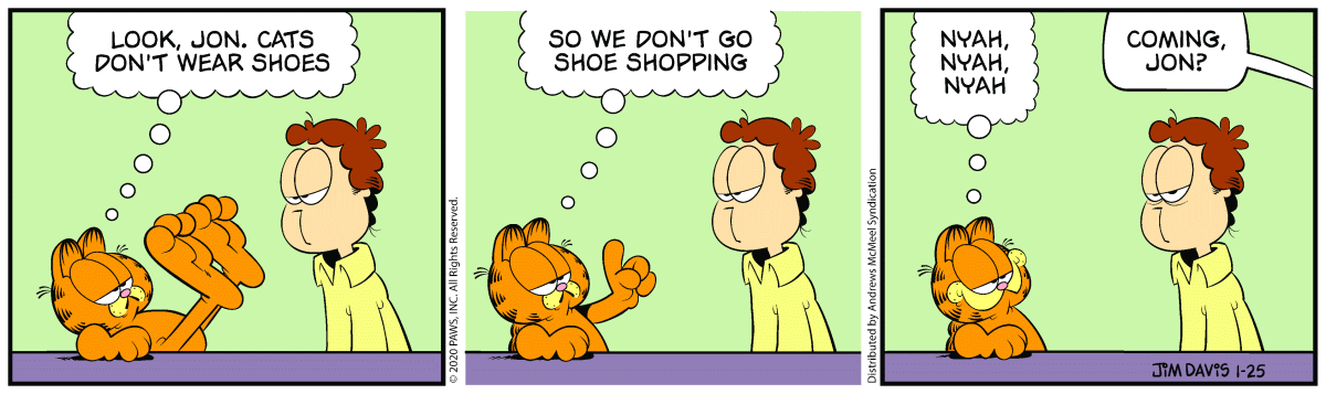 Garfield, January 25, 2020