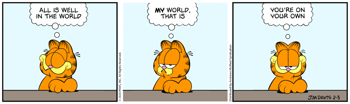 Garfield, February 3, 2020