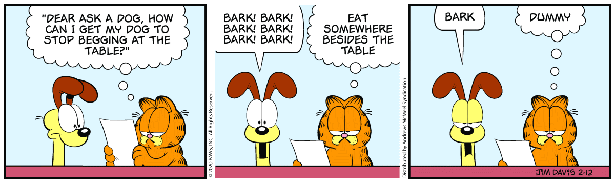 Garfield, February 12, 2020