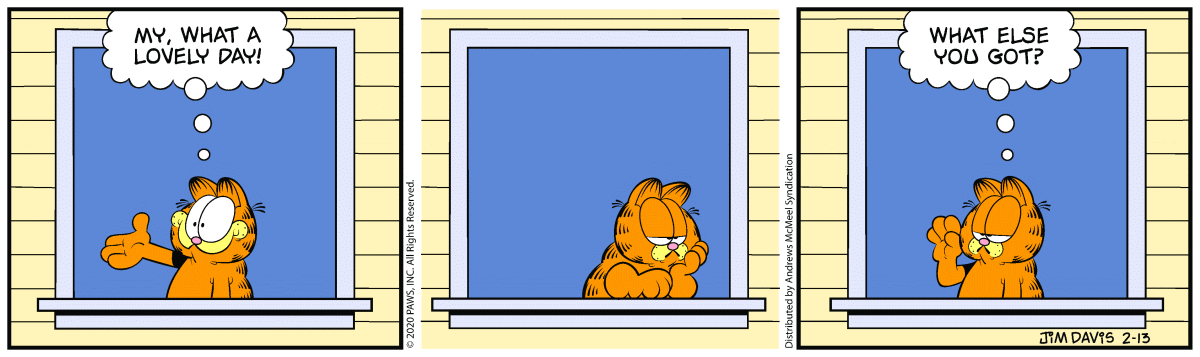 Garfield, February 13, 2020