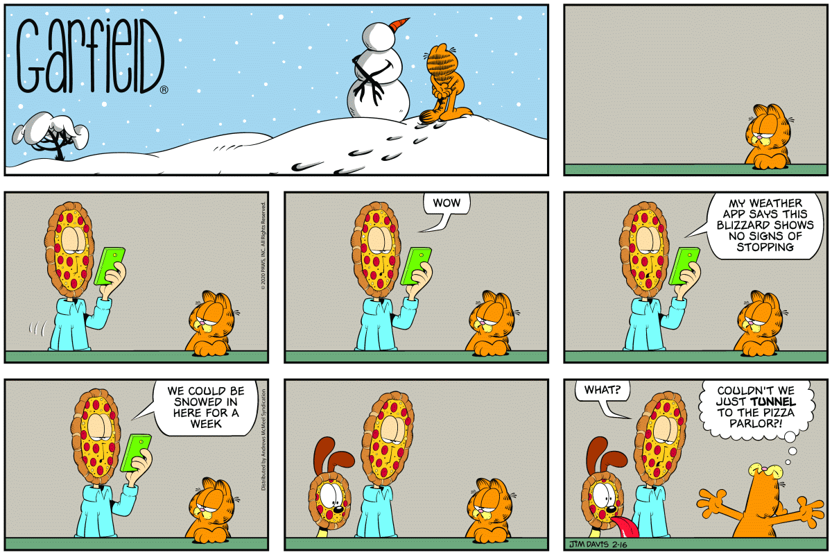Garfield, February 16, 2020