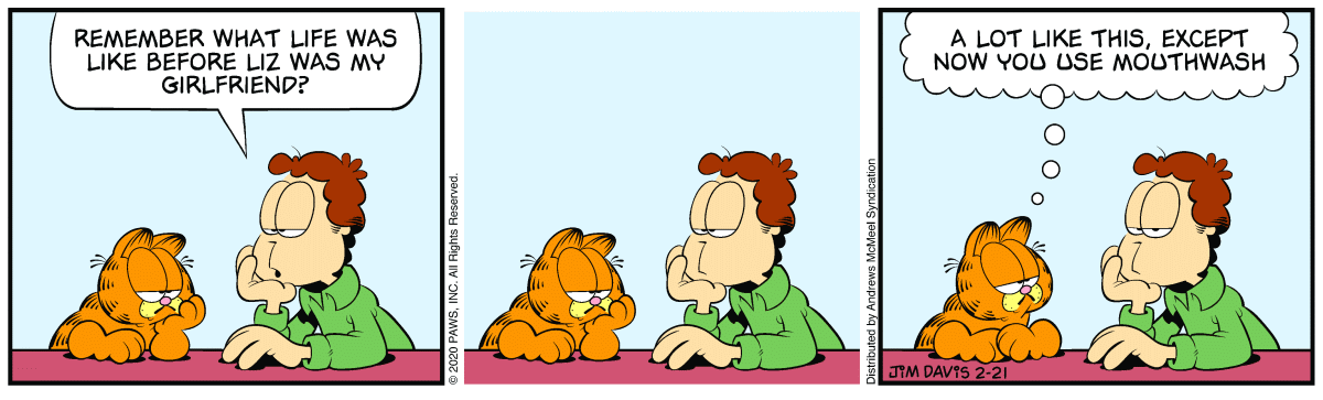 Garfield, February 21, 2020