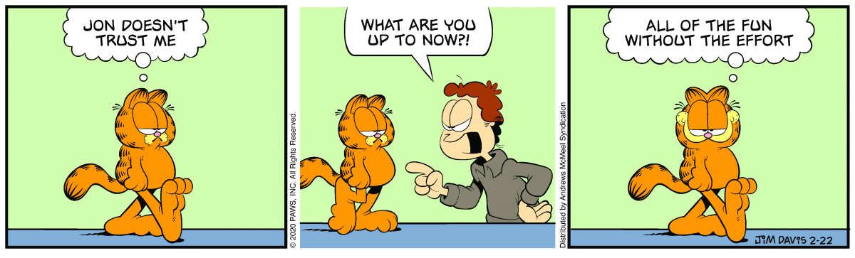 Garfield, February 22, 2020