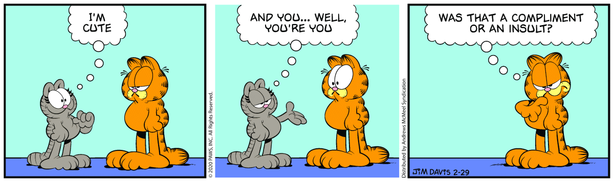 Garfield, February 29, 2020