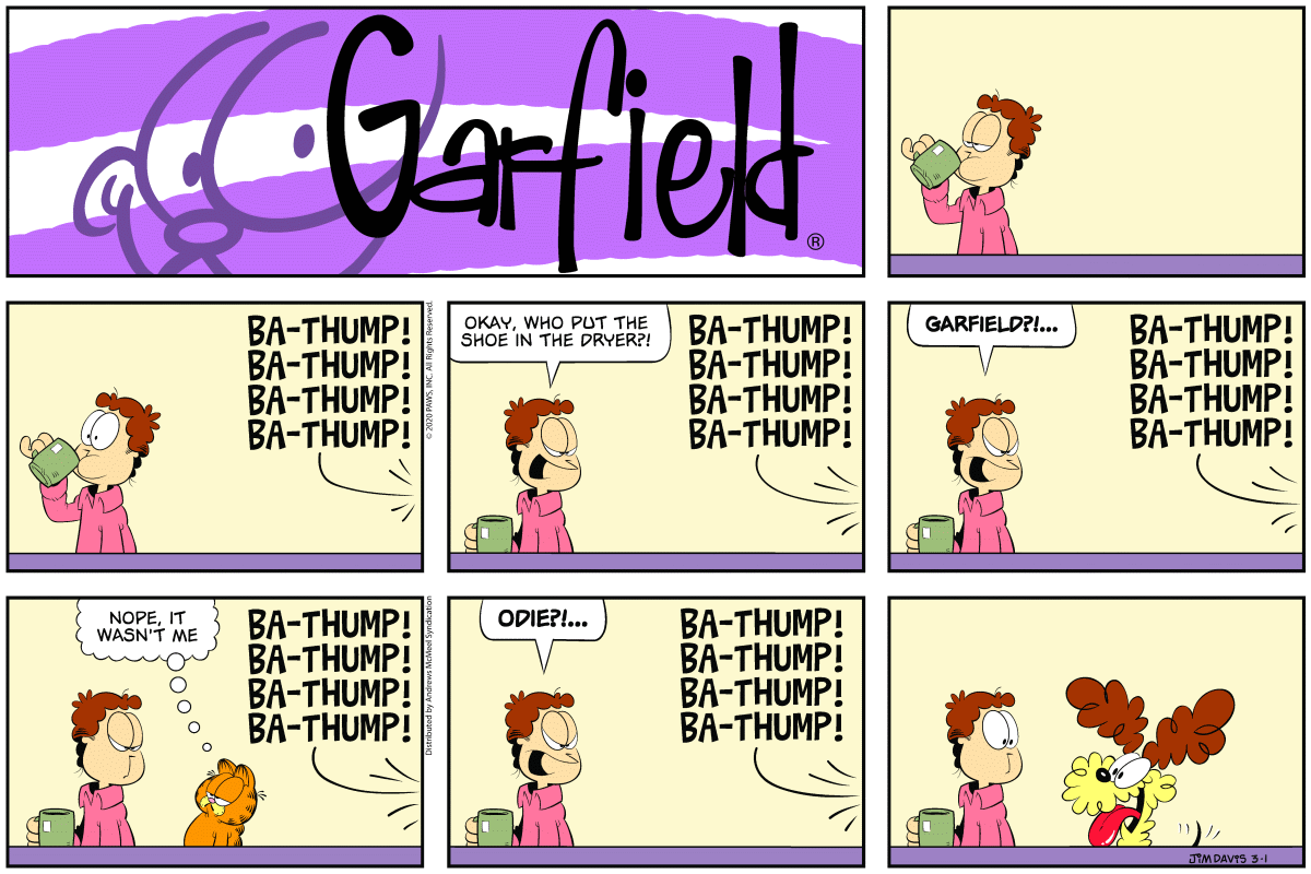 Garfield, March 1, 2020