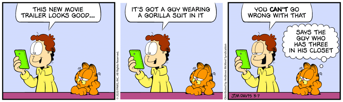 Garfield, March 7, 2020
