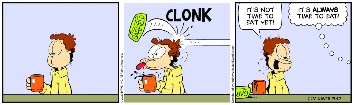 Garfield, March 12, 2020
