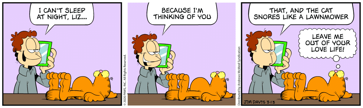 Garfield, March 13, 2020