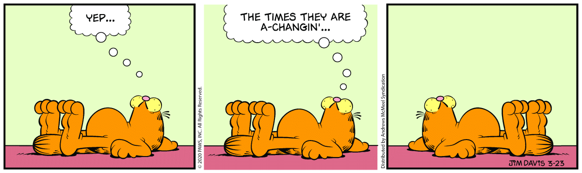 Garfield, March 23, 2020