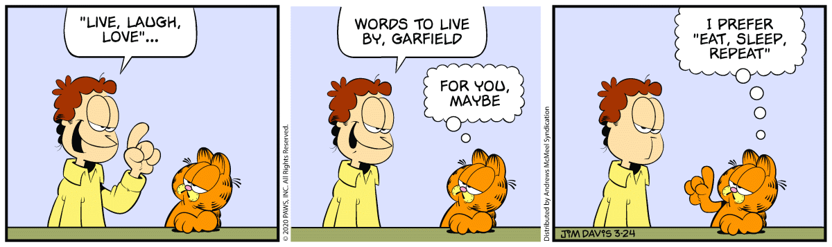 Garfield, March 24, 2020