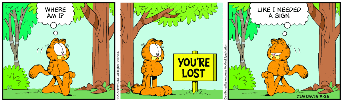 Garfield, March 26, 2020