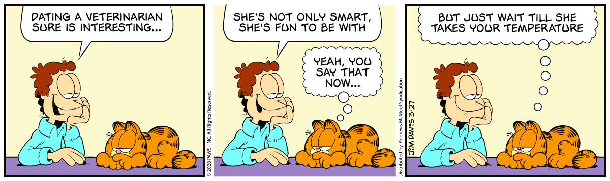 Garfield, March 27, 2020
