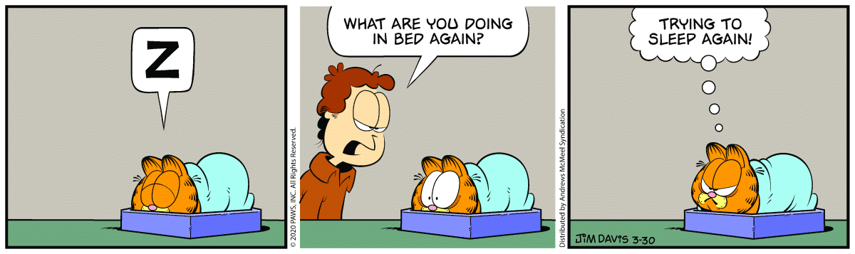 Garfield, March 30, 2020