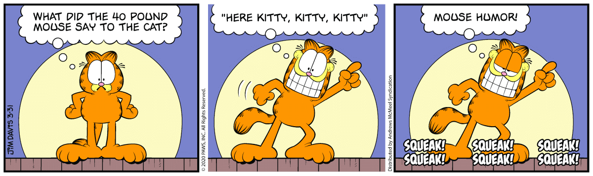 Garfield, March 31, 2020