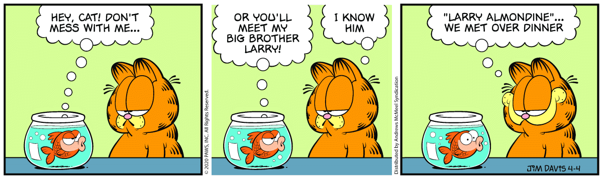 Garfield, April 4, 2020