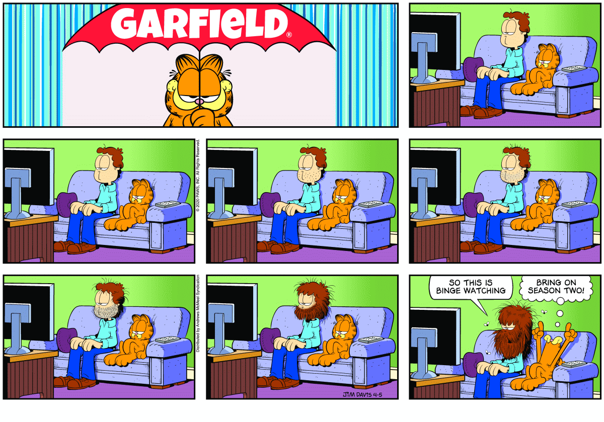 Garfield, April 5, 2020