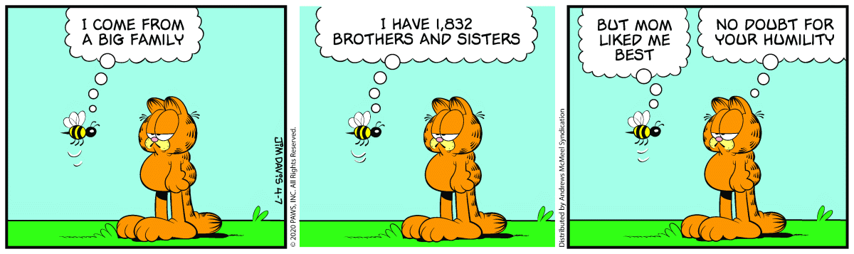 Garfield, April 7, 2020