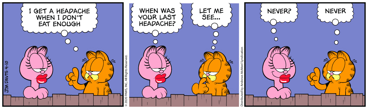 Garfield, April 10, 2020
